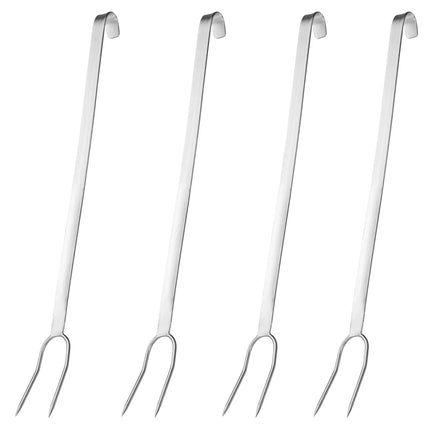 GGM Gastro (4 pcs) Meat Fork - 2-Prong - Long Handle - Length 700mm