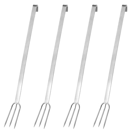 GGM Gastro (4 pcs) Meat Fork - 3-Prong - Long Handle - Length 500mm