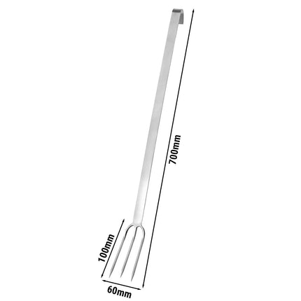 GGM Gastro (4 pcs) Meat Fork - 3-Prong - Long Handle - Length 815mm
