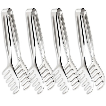GGM Gastro (4 pcs) Pasta / spaghetti tongs - Length: 210mm - Stainless steel
