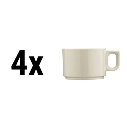 GGM Gastro (4 pcs) PERA | Espresso Cup Cream - 70ml - White