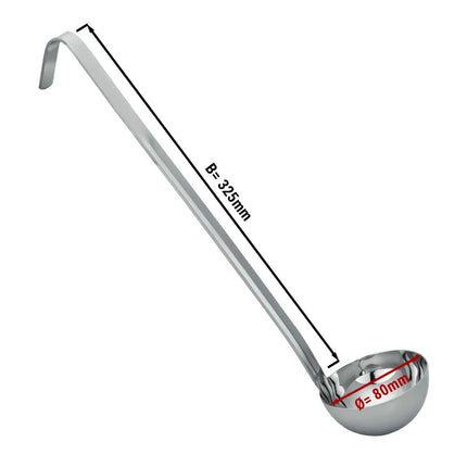GGM Gastro (4 pcs) Sauce Ladle - 0.09 L - Length: 325mm - Stainless Steel