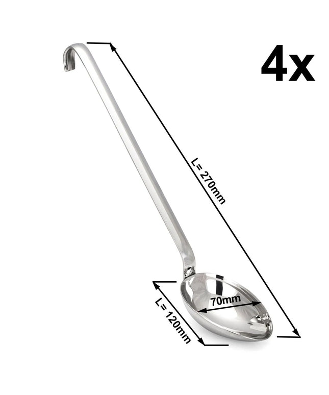 GGM Gastro (4 pcs) Serving Spoon - Length: 270mm - Stainless Steel