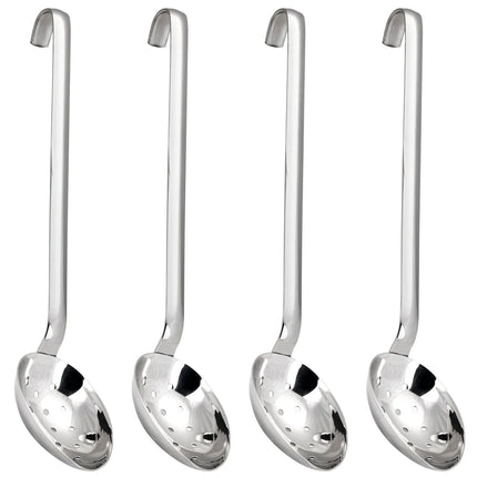 GGM Gastro (4 pcs) Serving Spoon - Length: 350mm - perforated - Stainless Steel