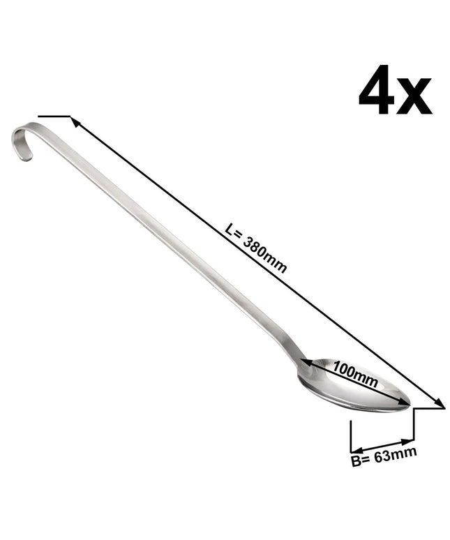 GGM Gastro (4 pcs) Serving Spoon PREMIUM - Ø 63mm - Length: 380mm - Stainless Steel