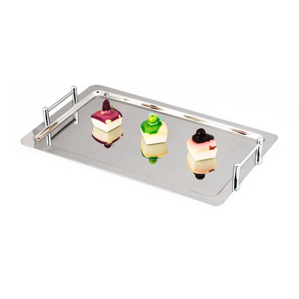 GGM Gastro (4 pcs) Serving Tray - Stainless Steel - 530x325mm - Height: 70mm - polished