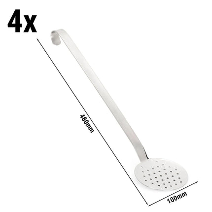 GGM Gastro (4 pcs) Skimmer - Ø100mm - Handle Length: 380mm - Stainless Steel