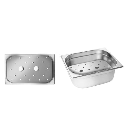 GGM Gastro (4 pcs) Stainless Steel Drainer Plate - for GN 1/2