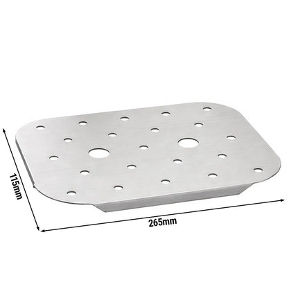 GGM Gastro (4 pcs) Stainless Steel Drainer Plate - for GN 1/3