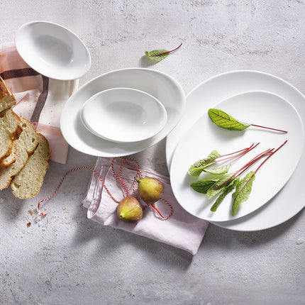 GGM Gastro (4 pcs) WHITE DELIGHT | Plate - Porcelain - 300x215mm - White