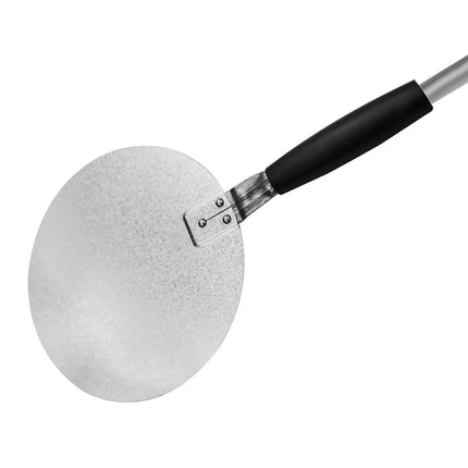 GGM Gastro (4 pieces) Pizza oven paddles and Pizza oven brush PREMIUM – aluminium peel - brass brush - wall rack
