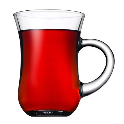 GGM Gastro (48 Cái) Cốc Quai Thủy Tinh - AQUA - 140ml - Trong Suốt