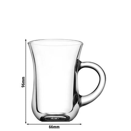 GGM Gastro (48 Cái) Cốc Quai Thủy Tinh - AQUA - 140ml - Trong Suốt
