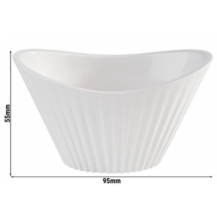 GGM Gastro (48 pcs) Bowl - MINI - Melamine - 70ml - 95x55mm - Depth: 55mm - White