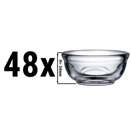 GGM Gastro (48 pcs) Dessert Bowl - GASTROBOUTIQUE - Glass - 73ml