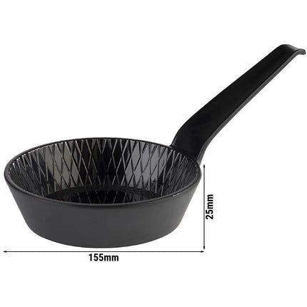GGM Gastro (48 pcs) Dessert Bowl - MINI - Melamine - 70ml - 155x85mm - Depth: 25mm - Black
