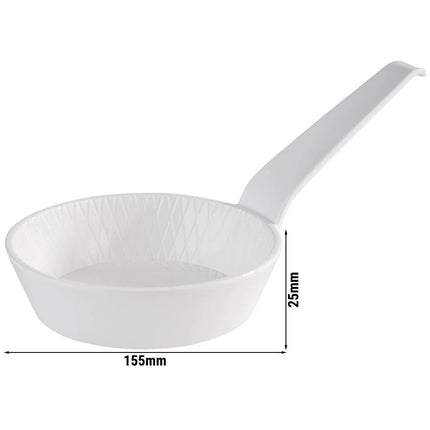 GGM Gastro (48 pcs) Dessert Bowl - MINI - Melamine - 70ml - 155x85mm - Depth: 25mm - White