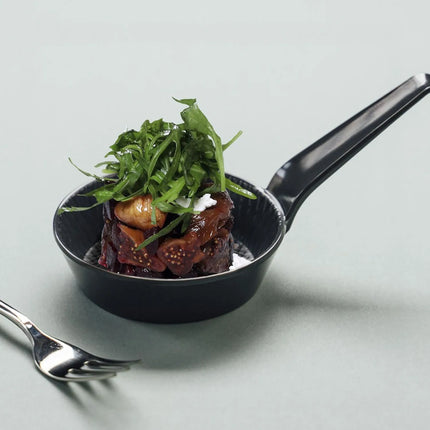 GGM Gastro (48 pcs) Dessert Bowl - MINI - Melamine - 70ml - 155x85mm - Depth: 25mm - Black