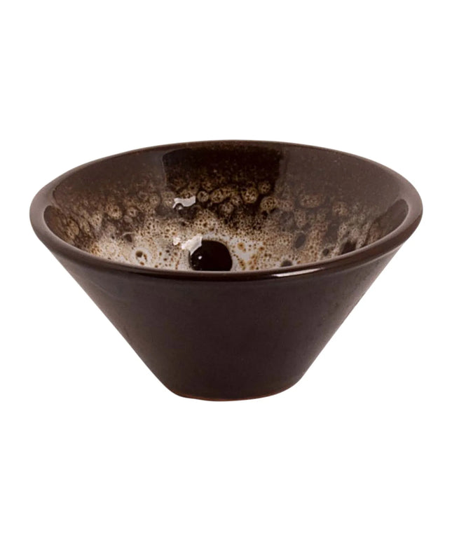 GGM Gastro (48 pcs) Dessert Bowl - SABANA - Stoneware - 50ml - round - Ø 80mm - Brown/White