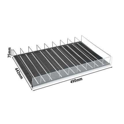 GGM Gastro (5 pcs) Beverage shelf - 9 compartments - 490x442x75mm - for WKBL300 & WTBL300