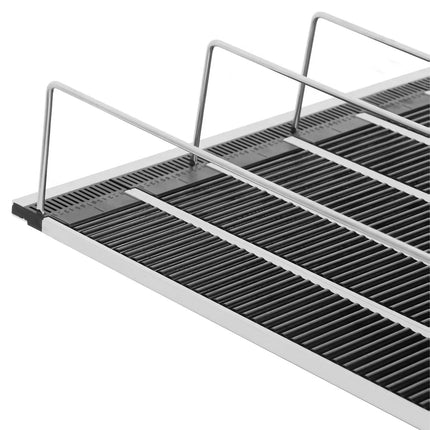 GGM Gastro (5 pcs) Beverage shelf - Acrylic & stainless steel - 550x442x75mm - for WKBL700 & WTBL700, and outer doors of WKBL1500, WKBL1100 & WTBL1100 - 10 compartments