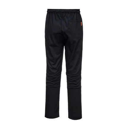 GGM Gastro (5 pcs) Chef Trousers Slim Fit MeshAir Pro - Black - Size: S