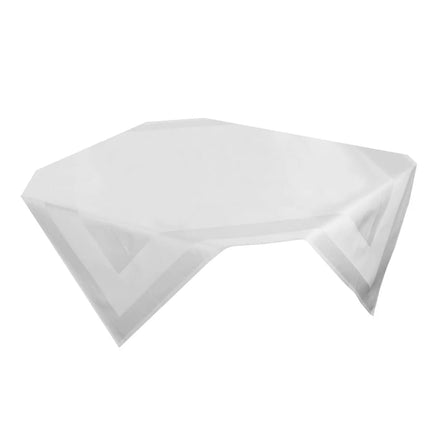 GGM Gastro (5 pcs) Damask Square Tablecloth Tessin Atlas - Satin Band - 100x100cm - White