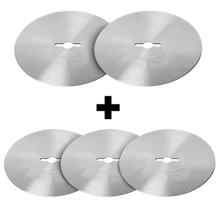 GGM Gastro (5 pcs) Electric Kebab Slicer Blades (Ø120mm) - Smooth - Stainless Steel - 120x120x1mm - for Doner kebab slicers