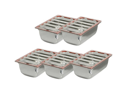 GGM Gastro (5 pcs) Gastronorm Container Set - GN 1/1 - with Lid - 150mm height