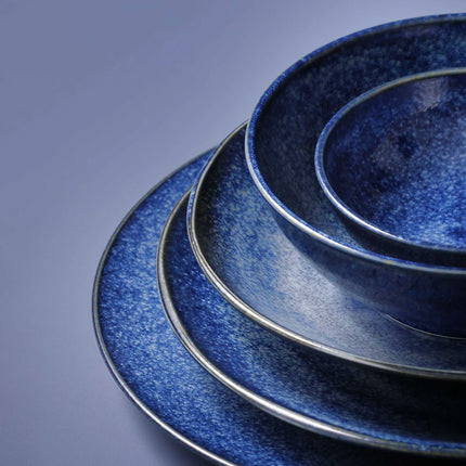 GGM Gastro (5 pcs) KIRYU | Platter - flat - Porcelain - Ø275mm - Blue