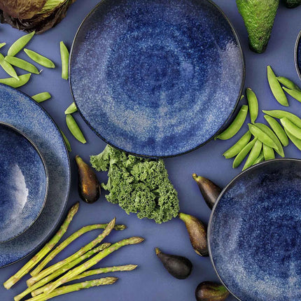 GGM Gastro (5 pcs) KIRYU | Platter - flat - Porcelain - Ø275mm - Blue