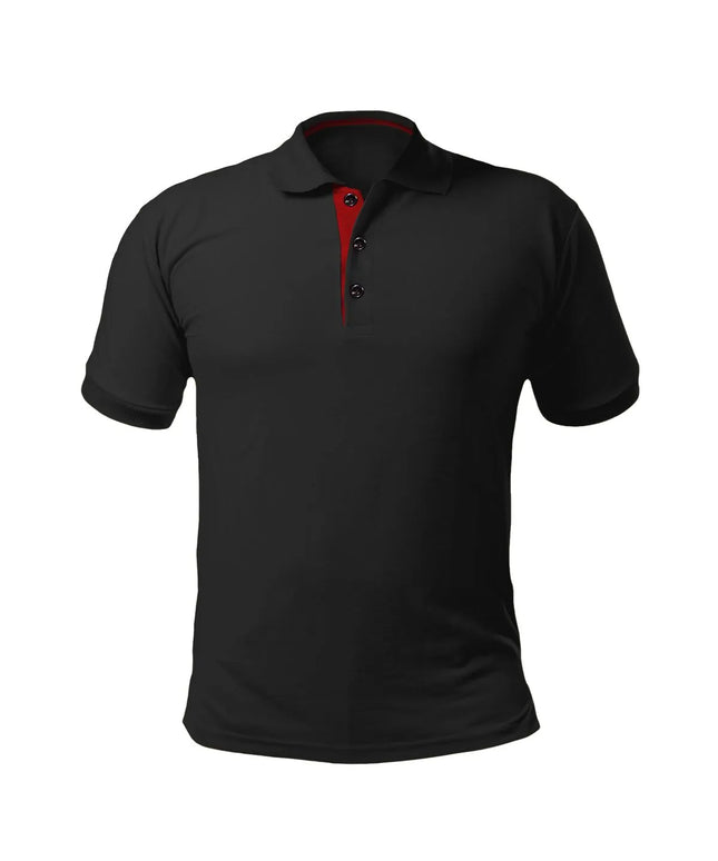 GGM Gastro (5 pcs) Men’s Cotton Polo Shirt - Black - Size: XL