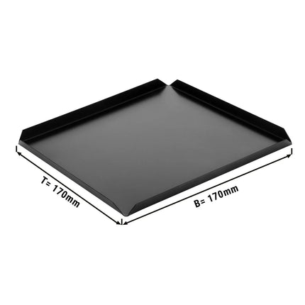 GGM Gastro (5 pcs) Serving Platter - Aluminium - 170x170x10mm - Black - square