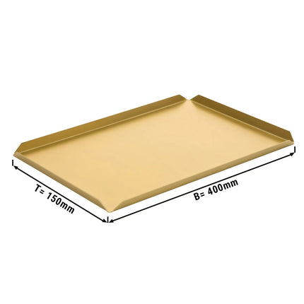 GGM Gastro (5 pcs) Serving Platter - Aluminium - 400x150x10mm - Champagne - rectangular