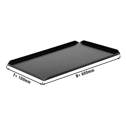 GGM Gastro (5 pcs) Serving Platter - Aluminium - 600x100x10mm - Black