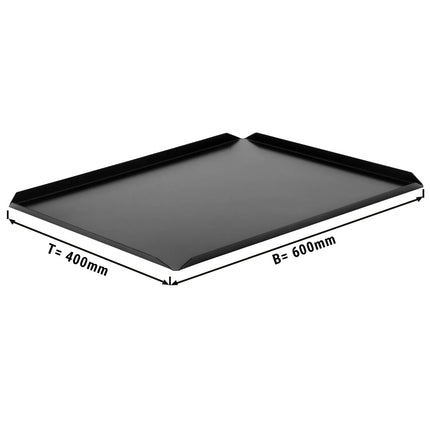 GGM Gastro (5 pcs) Serving Platter - Aluminium - 600x400x10mm - Black