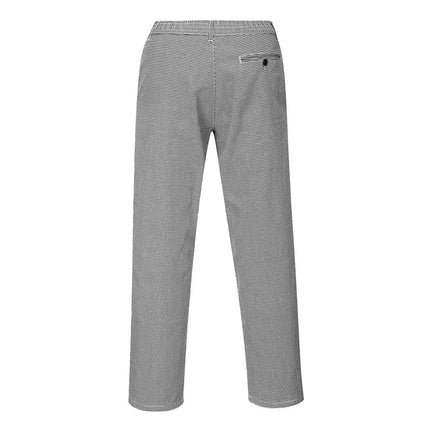 GGM Gastro (5 pcs) Unisex Chef Trousers - Black and White Check - Size: S