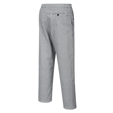 GGM Gastro (5 pcs) Unisex Chef Trousers - Black and White Check - Size: XS