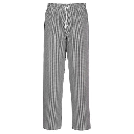 GGM Gastro (5 pcs) Unisex Chef Trousers Bromley - Black and White Check - Size: XL