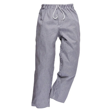 GGM Gastro (5 pcs) Unisex Chef Trousers Bromley - Black and White Check - Size: L