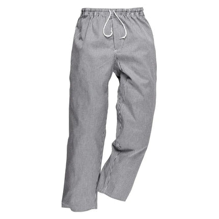 GGM Gastro (5 pcs) Unisex Chef Trousers Bromley - Black and White Check - Size: XXL