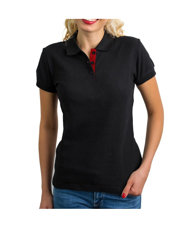 GGM Gastro (5 pcs) Women’s Cotton Polo Shirt - Black - Size: XS
