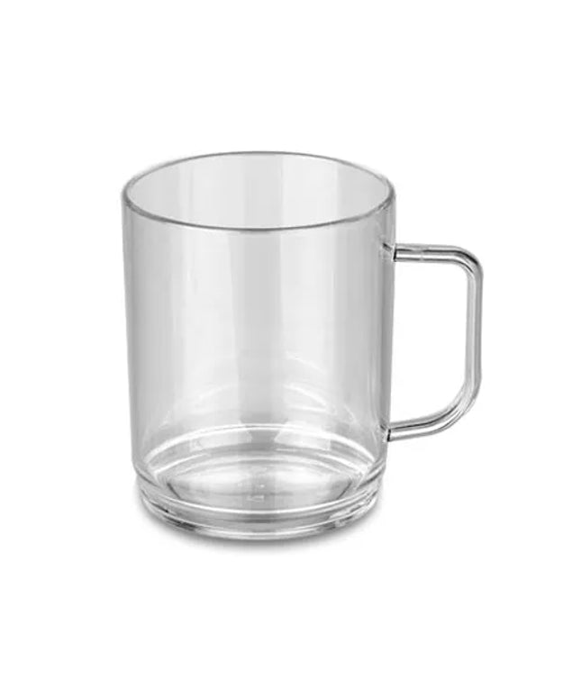 GGM Gastro (50 Cái) Cốc Quai Polycarbonate - Trong Suốt - 250ml - Chống Vỡ