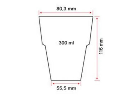 GGM Gastro (50 Cái) Ly Uống Nước Polycarbonate - Trong Suốt - 300ml