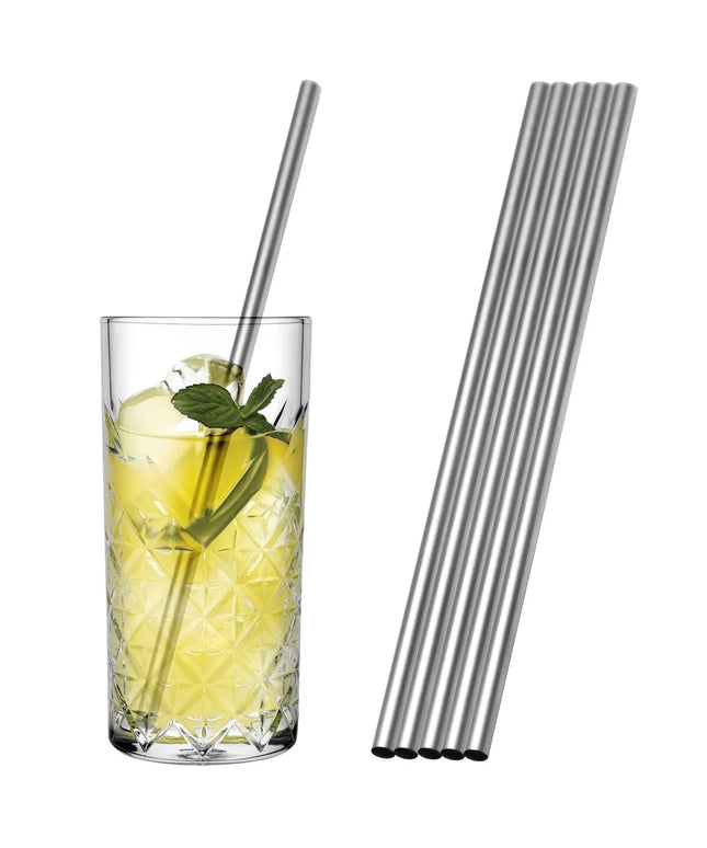 GGM Gastro (50 Cái) Ống Hút Inox - 200mm - Ø8mm - Thẳng