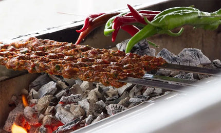 GGM Gastro (50 Cái) Xiên - Xiên Kebab Adana - Lưỡi Dẹt - 600mm - Thép Không Gỉ