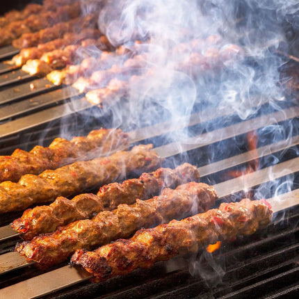 GGM Gastro (50 Cái) Xiên - Xiên Kebab Adana - Lưỡi Dẹt - 600mm - Thép Không Gỉ
