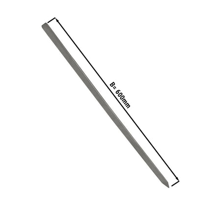 GGM Gastro (50 Cái) Xiên - Xiên Kebab Adana - Lưỡi Dẹt - 600mm - Thép Không Gỉ