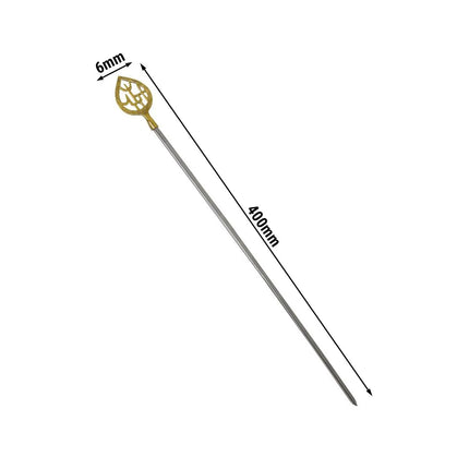 GGM Gastro (50 Cái) Xiên - Xiên Trang Trí Dài - 390mm - Thép Không Gỉ