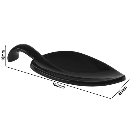 GGM Gastro (50 pcs) Canape spoon - LEAF - Melamine - 100mm - Black